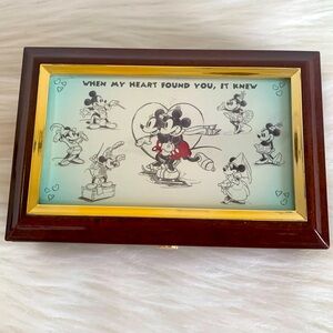 Brad Exchange Disney Collectable Sweetheart Music Box Mickey & Minnie